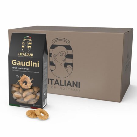 Gaudini – 24 Packungen Mehrkorn-Taralli 4800 g (24 Packungen à 200 g)