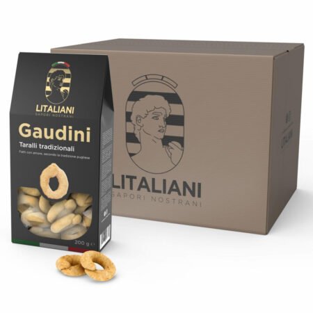 Gaudini – 12 Packungen Taralli klassisches Rezept 2400 g (12 Packungen à 200 g)