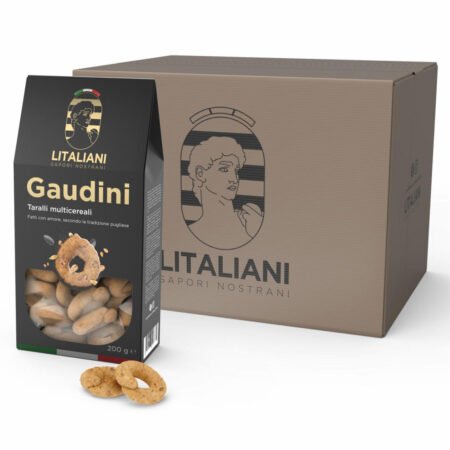 Gaudini – 12 Packungen Mehrkorn-Taralli 2400 g (12 Packungen à 200 g)