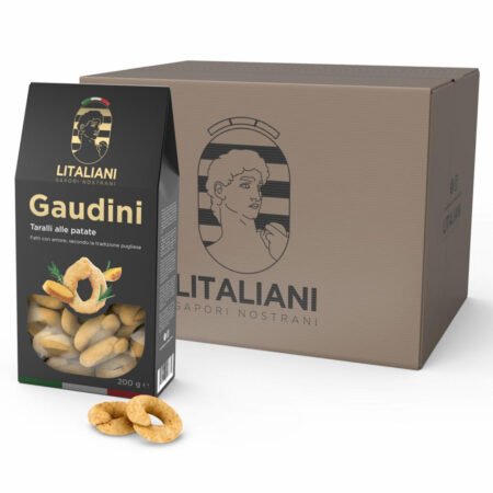 Gaudini – 12 Packungen Taralli mit Kartoffeln 2400 g (12 Packungen à 200 g)