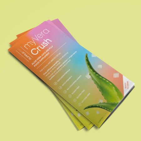 Werbeflyer-Set SuppleFit MYVERA CRUSH Englisch (50 St.)