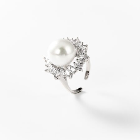 Sonnenblumen | Ring, rhodiniert