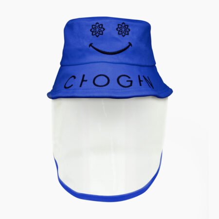 Kinderhut mit Gesichtsschutz (hellblau)