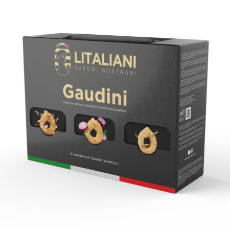 Box Gaudini – 6 Packungen Taralli 1200 g (6 Packungen à 200g)