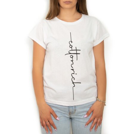 Cotton-Rich Basic T-Shirt, weiß – Classic