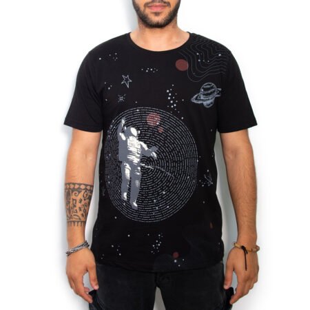 Cotton-Rich Basic T-Shirt, schwarz – Space