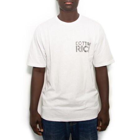 Cotton-Rich Oversized T-Shirt, weiß – Geometric