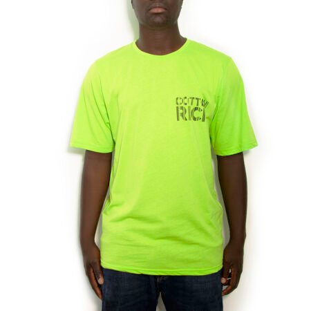 Cotton-Rich Oversized T-Shirt, limettengrün – Geometric