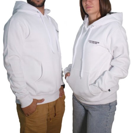 Cotton-Rich Hoodie, weiß