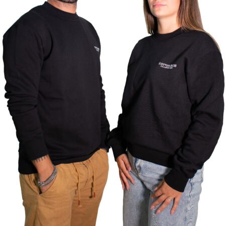 Cotton-Rich Sweatshirt, schwarz